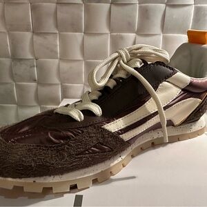 ONCEPT! Chic Brown and White Women's COMFORTABLE Sneakers